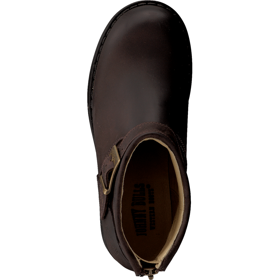 Very Low Boot Zip Back Brown/Gold