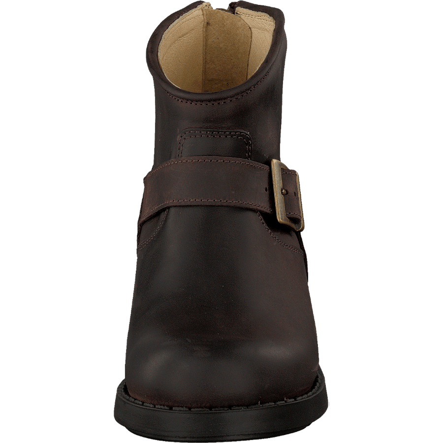 Very Low Boot Zip Back Brown/Gold