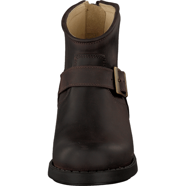 Very Low Boot Zip Back Brown/Gold