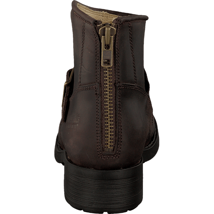 Very Low Boot Zip Back Brown/Gold
