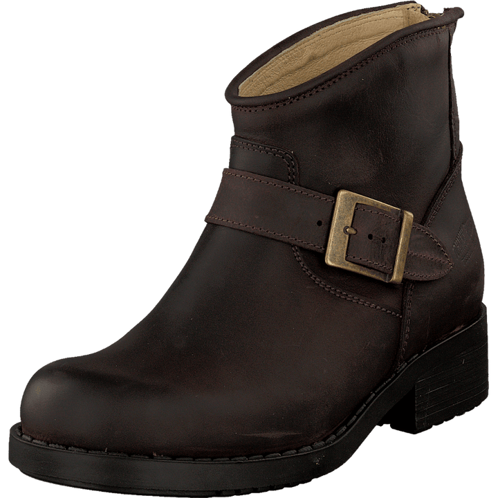 Very Low Boot Zip Back Brown/Gold