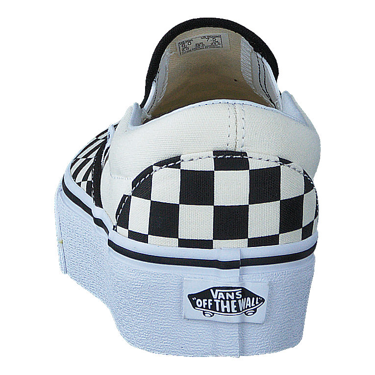 Ua Classic Slip-on Platform Black And White Checker/white