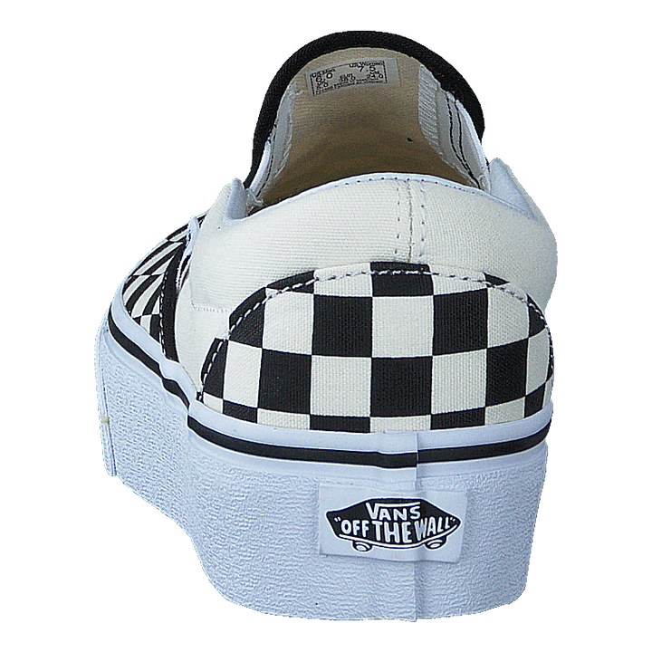 Ua Classic Slip-on Platform Black And White Checker/white