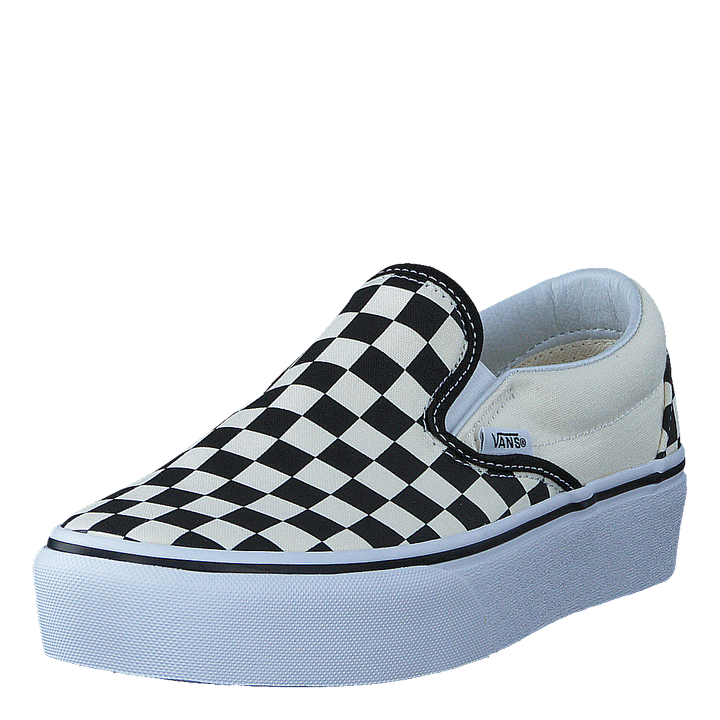 Ua Classic Slip-on Platform Black And White Checker/white