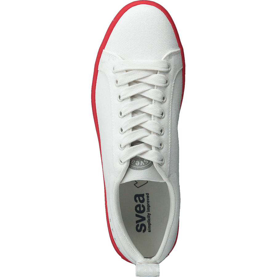 Arlo Three Antique White, Red Outsole