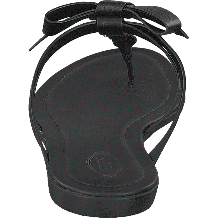 Gomma Bow Sandal Nero