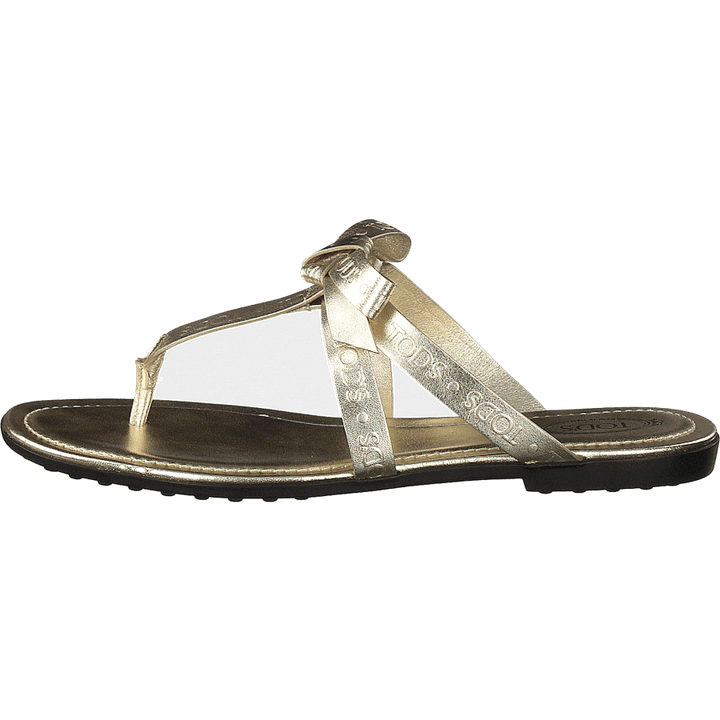 Gomma Bow Sandal Flan