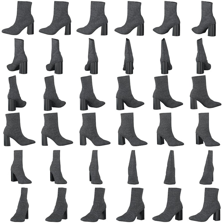 Biaellie Knit Boot Black 5
