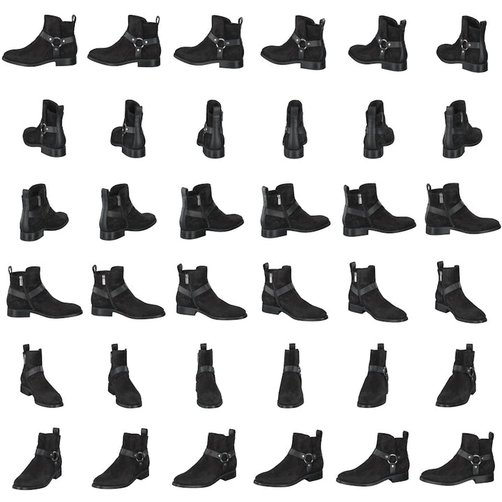Fay Mid Zip Boot G00 Black