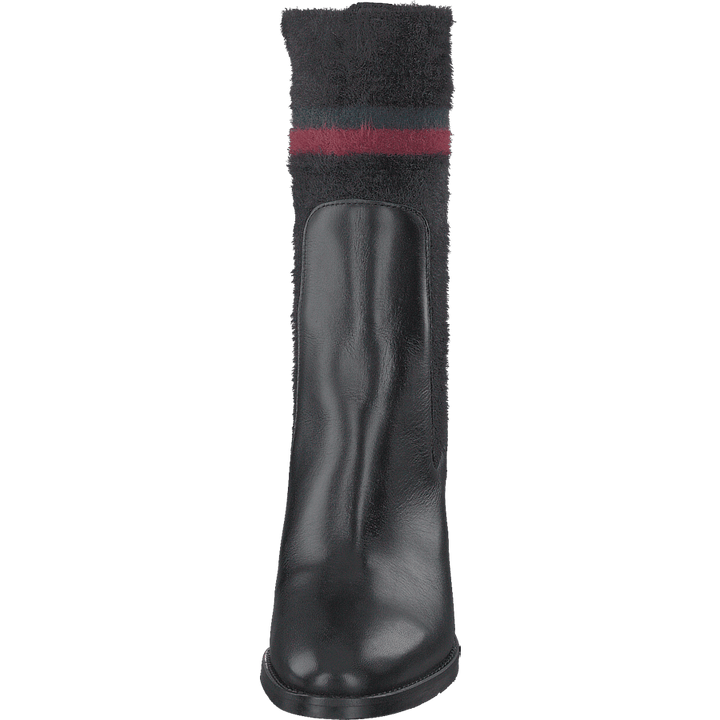 Cosy High Heel Leather Black