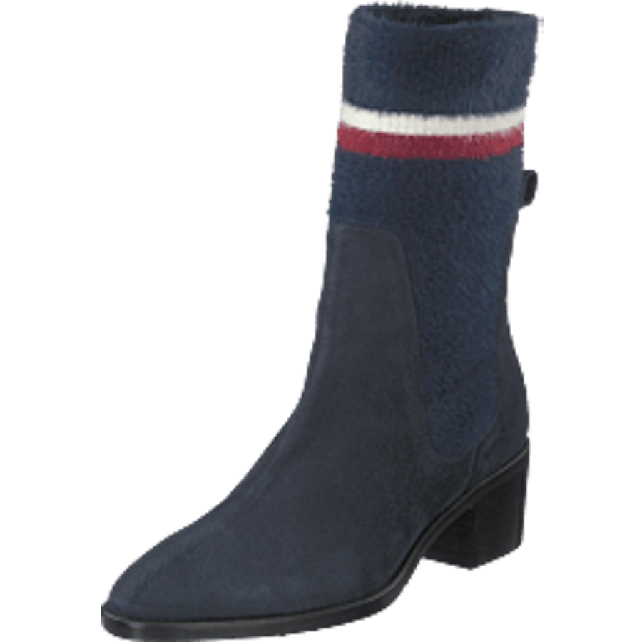 Cosy Mid Heel Suede Cki Midnight
