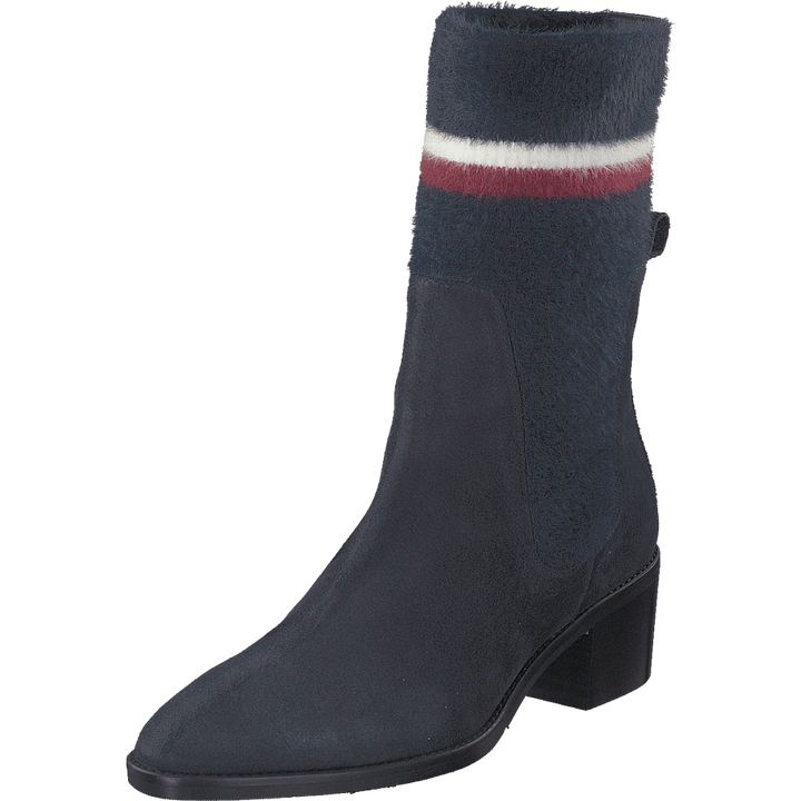 Cosy Mid Heel Suede Cki Midnight