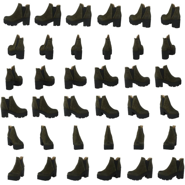 Mid Platform Boot Green