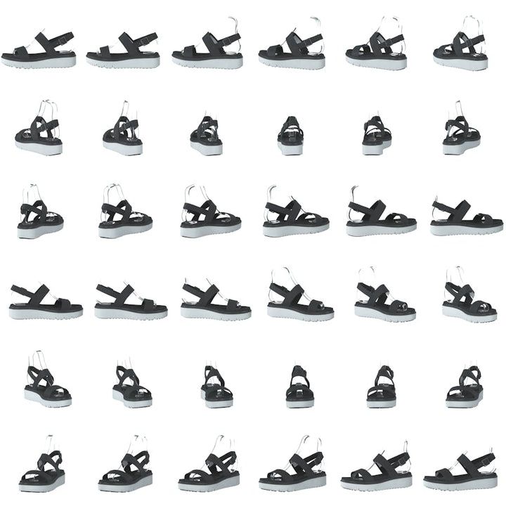 Safari Dawn 2 Band Sandal Jet Black