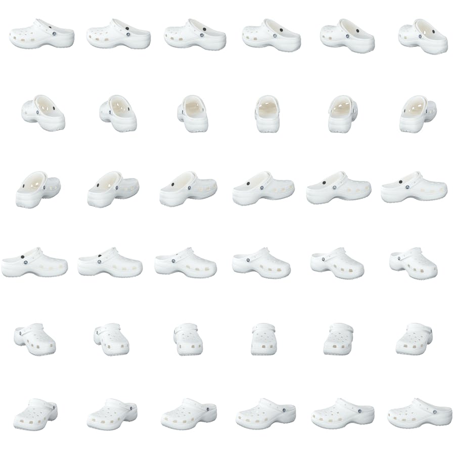 Classic Platform Clog White