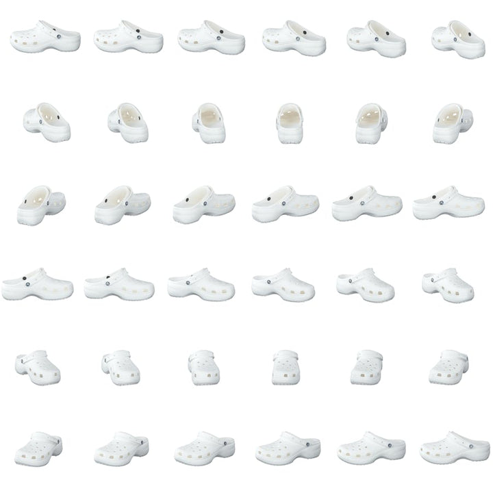 Classic Platform Clog White