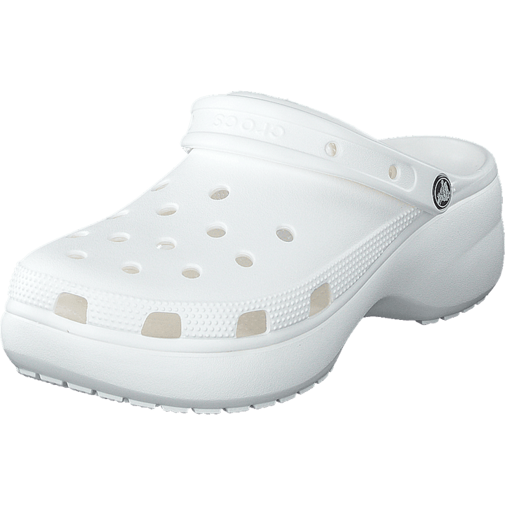 Classic Platform Clog White