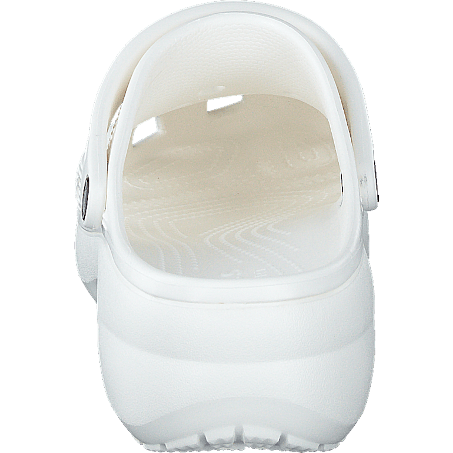 Classic Platform Clog White