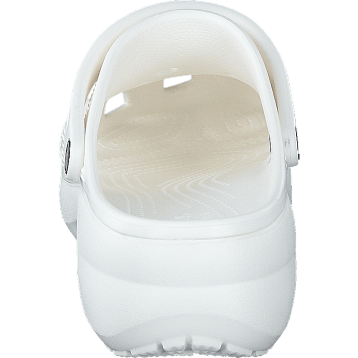 Classic Platform Clog White