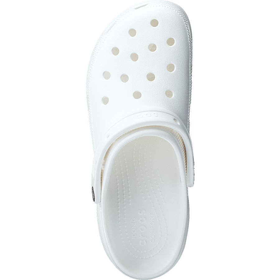 Classic Platform Clog White