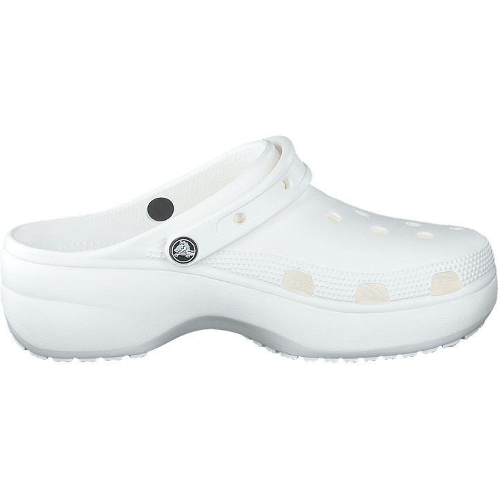 Classic Platform Clog White