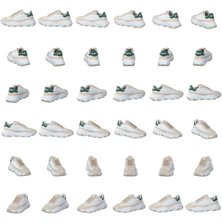 Lace Sneaker Broken White