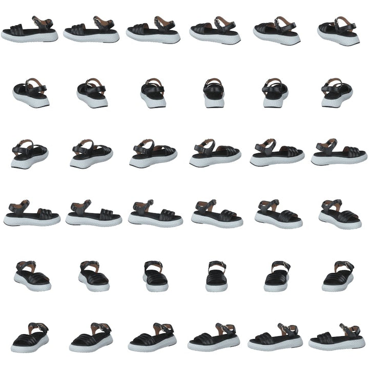 Sandalo Pelle A083 Black