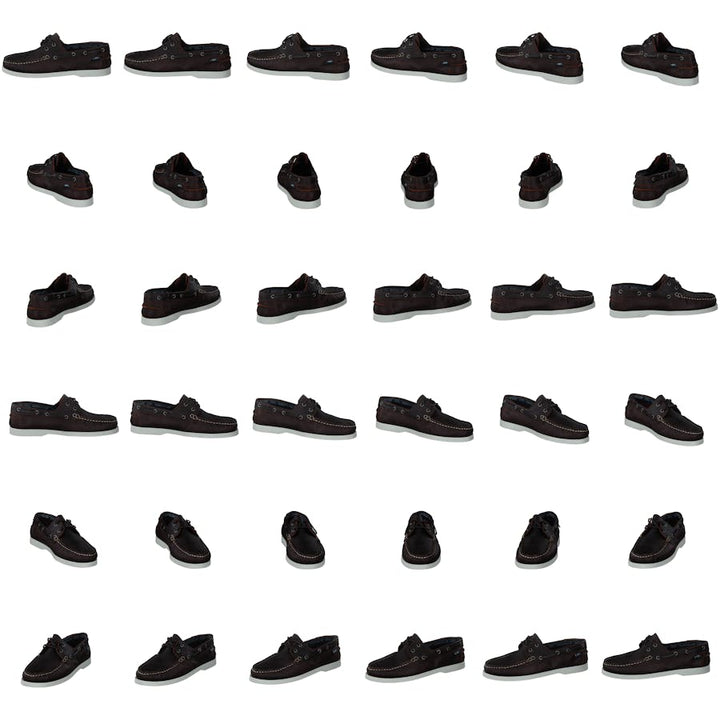 2-eye Lth Dark Brown/crazy
