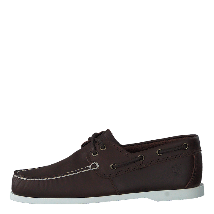 Cedar Bay Boat Shoe Dk Brown Full Grain