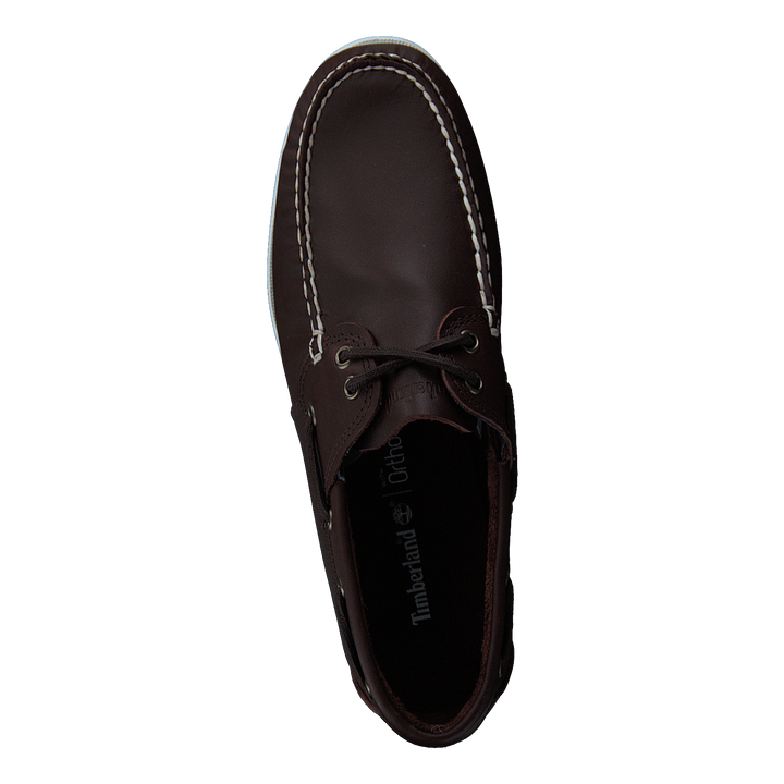 Cedar Bay Boat Shoe Dk Brown Full Grain