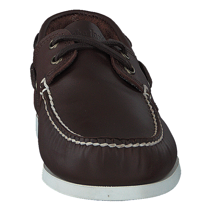 Cedar Bay Boat Shoe Dk Brown Full Grain