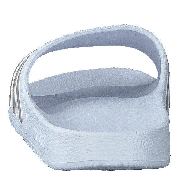 Adilette Aqua Slides Cloud White / Platinum Metallic / Cloud White