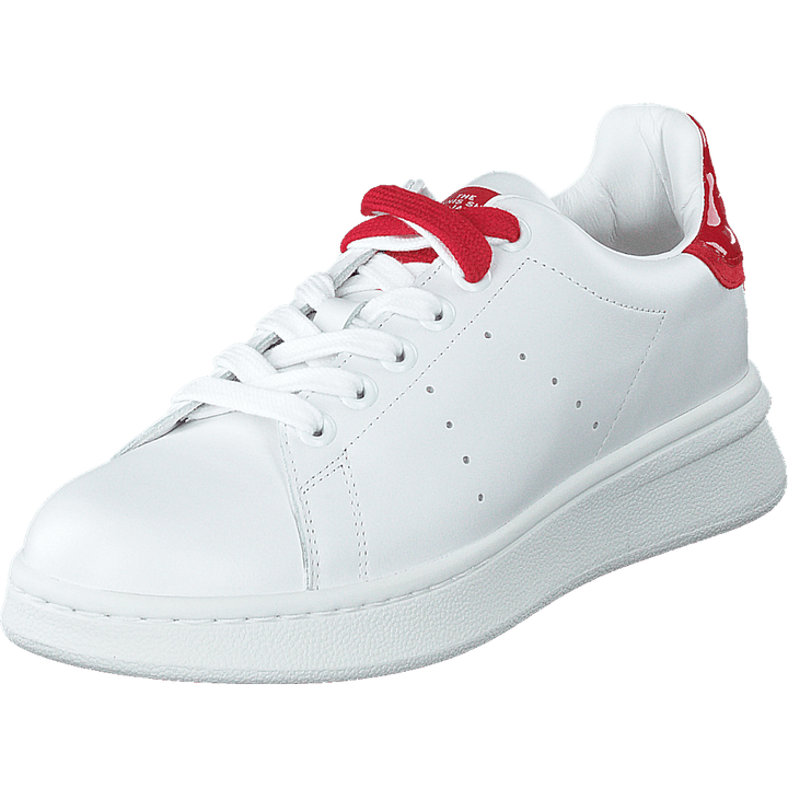 The Tennis Shoe White-red
