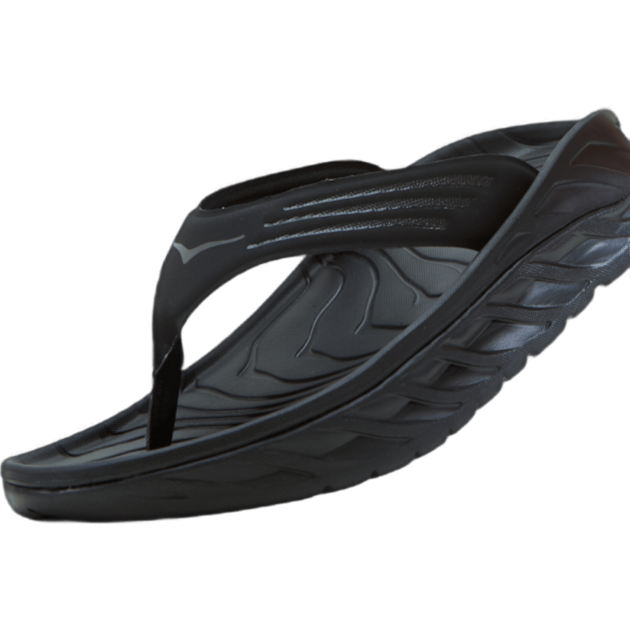 M ora recovery flip Black / dark gull gray by Hoka