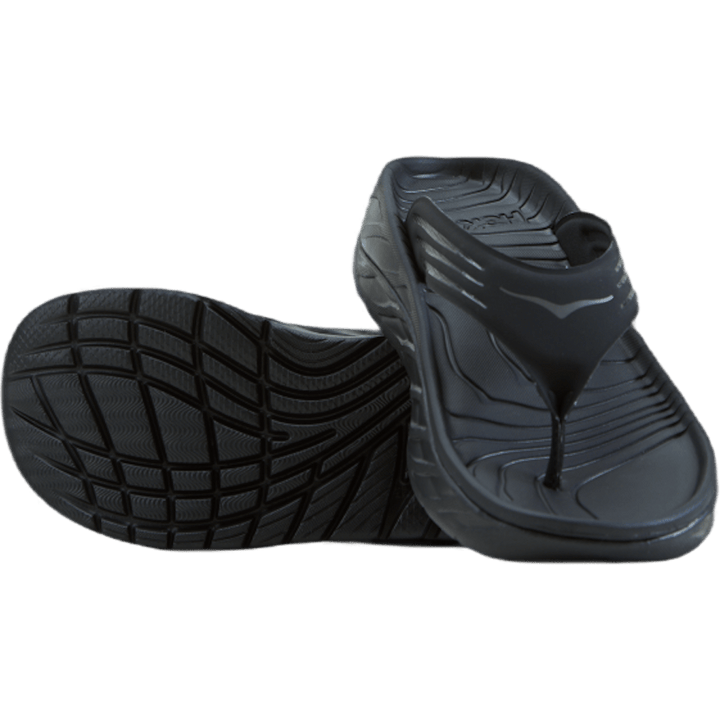 M ora recovery flip Black / dark gull gray by Hoka