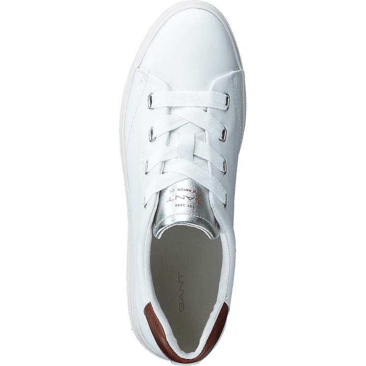 Avona Sneaker White/cognac/silver