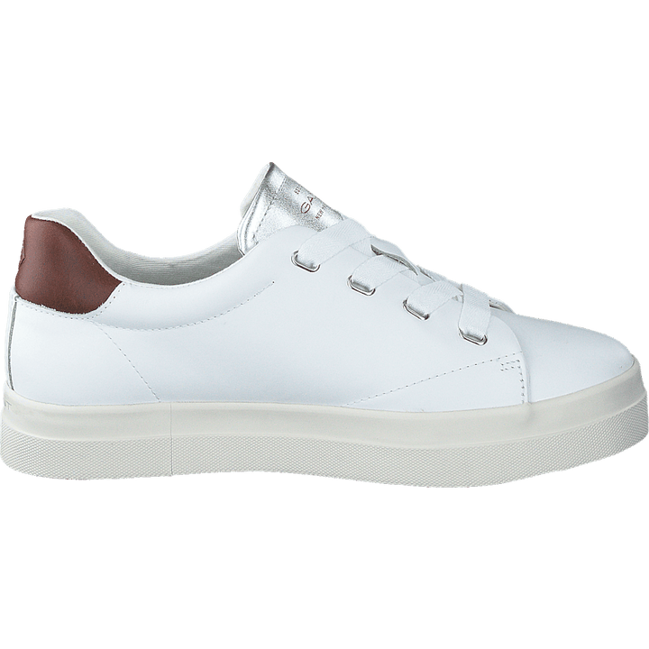 Avona Sneaker White/cognac/silver
