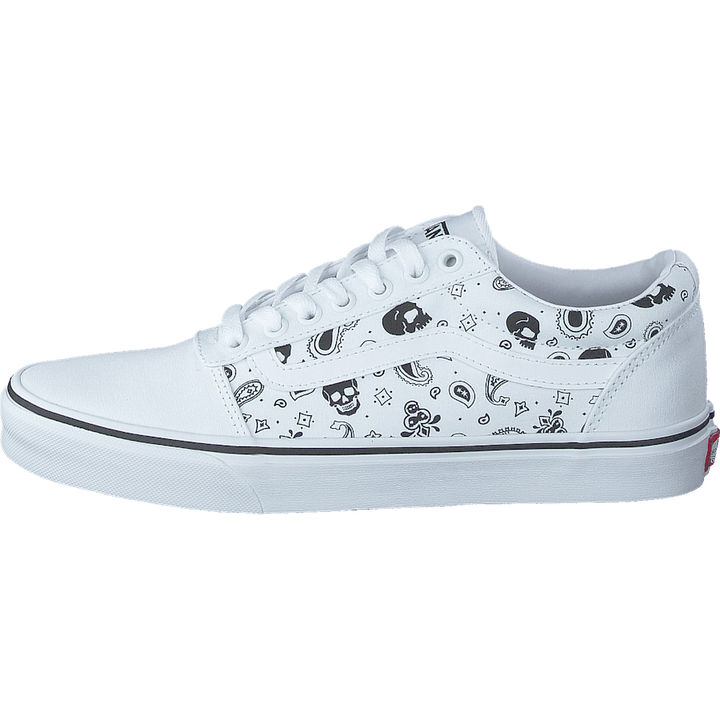 Mn Ward (skull Bandana) White/white