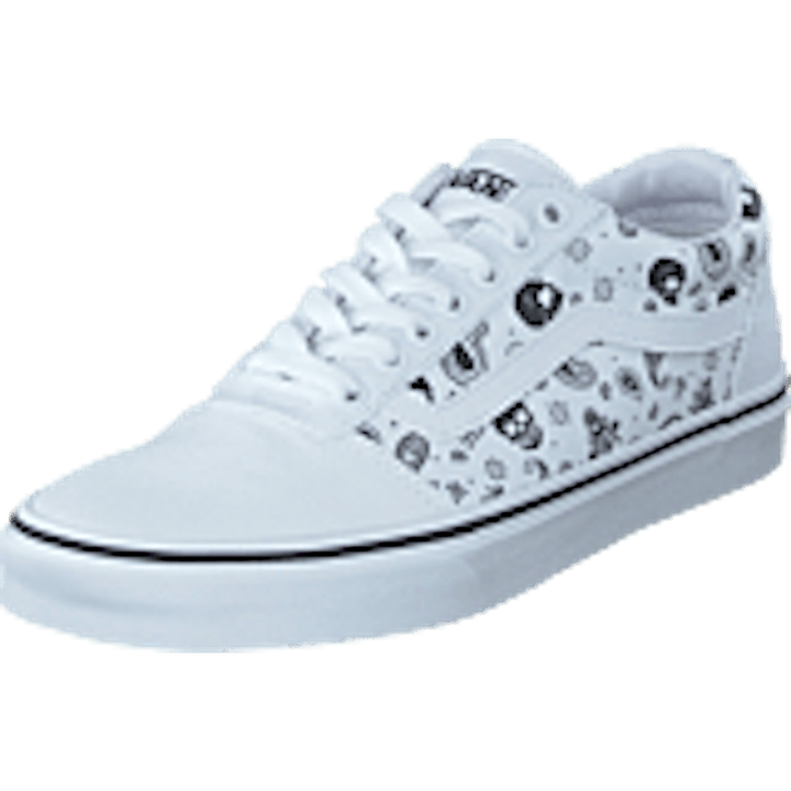Mn Ward (skull Bandana) White/white