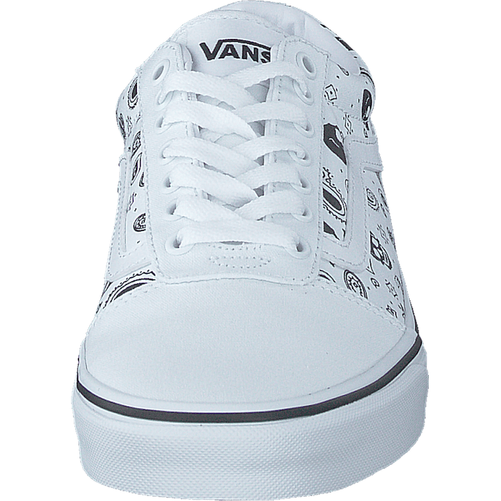 Mn Ward (skull Bandana) White/white
