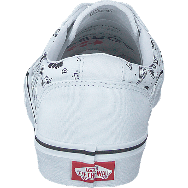 Mn Ward (skull Bandana) White/white