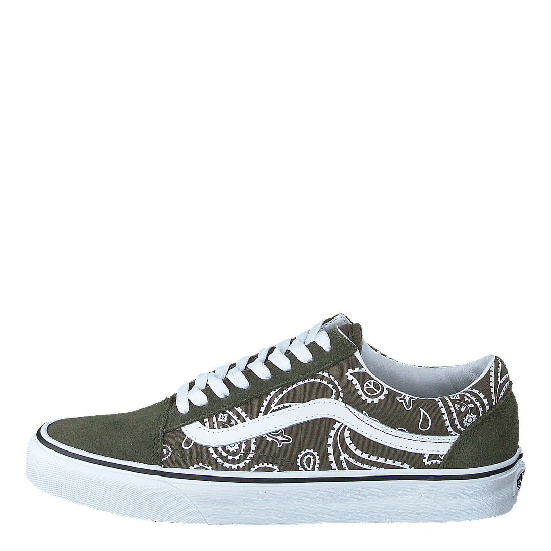 Ua Old Skool (peace Paisley)grplftrwht