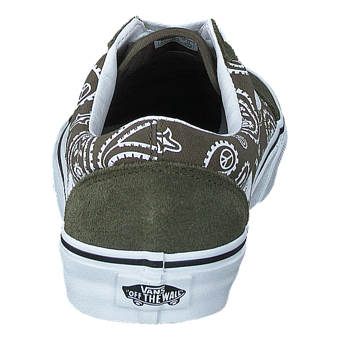 Ua Old Skool (peace Paisley)grplftrwht