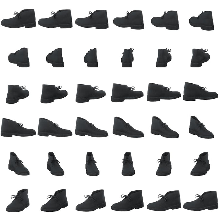Desert Boot 221 Black Leather
