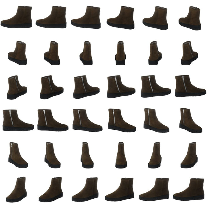 5831-557 Army Green Suede