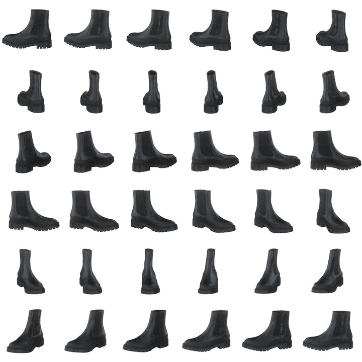 Combat Mid Chelsea Boot Rubber Black