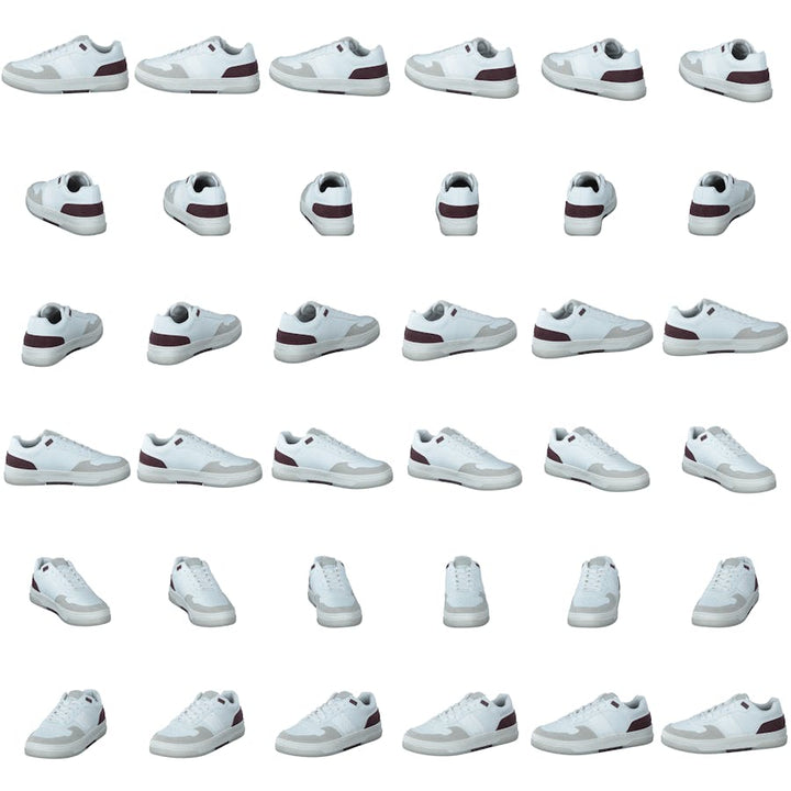 T2300 Ctr W White-burgundy