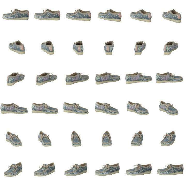Wallabee Grey Floral