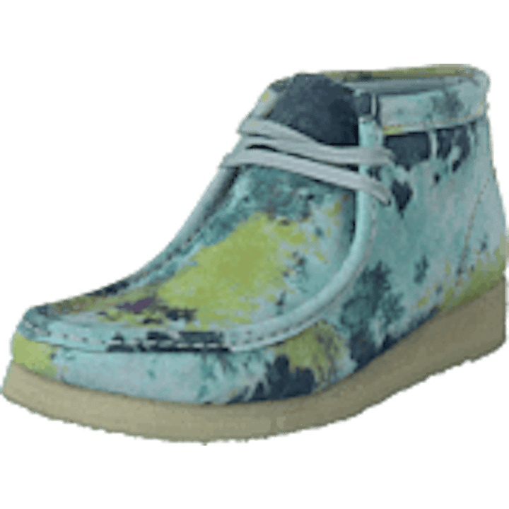 Wallabee Boot. Turquoise Tiedy