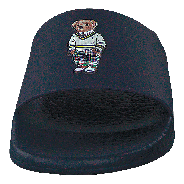 Pu/madras Bear-polo Slide-sn-s Navy